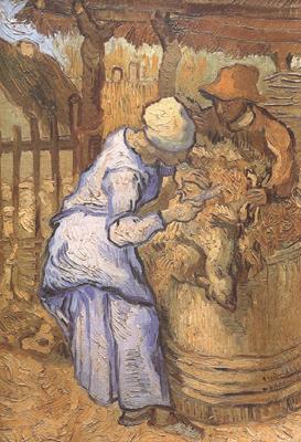 Vincent Van Gogh The Sheep-Shearers (nn04) china oil painting image
